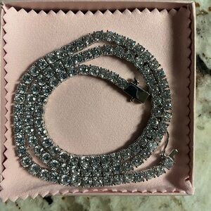 Elegant Silver Tennis Bracelet